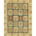 thumbnail image 1 of Ahgly Company Tapis Rectangulaire Abstrait Chrome Or Jaune, 5 Pieds x 7 Pieds, 1 of 6