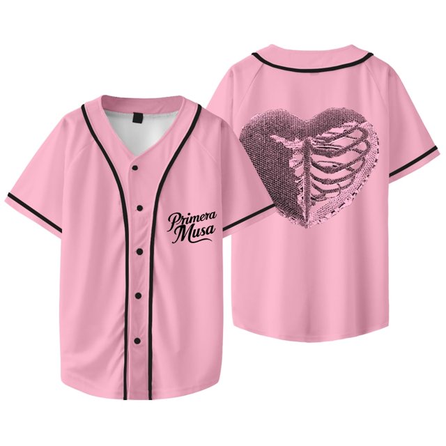 Omar Courtz Heart Baseball Jacket Tee Primera Musa Tour Merch Unisex V-neck Short Sleeve T-Shirts