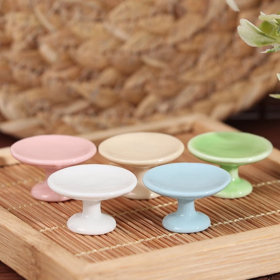 1:12 Dollhouse Miniature Dessert Pan Cake Stand Fruit Tray Doll Kitchen Decor