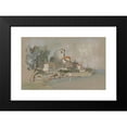 thumbnail image 2 of Hercules Brabazon Brabazon 14x10 Black Modern Framed Museum Art Print Titled - A Villa Near the Sea, 2 of 5