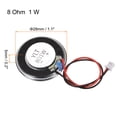 thumbnail image 2 of Altavoz Magnético DIY de 1W 8 Ohm de Forma Redonda de 28mm Reemplazo con línea de terminal PH2.0/1.25mm-2P 2pcs, 2 of 3