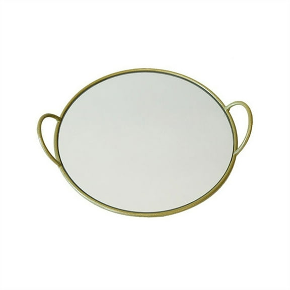 Creative Mirror Tray Double Handle Storage Tray Desktop Storage Tray Gateway Glass Tray
