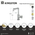 thumbnail image 4 of Kingston LS6208RKZ Wendell Single-Handle Kitchen Faucet with Knurled Handle, Brushed Nickel, 4 of 5