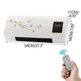 thumbnail image 3 of Iumwxz Wall Mounted Space Heater Portable Electric 1400W Towel Drying Rack Overheat Protection Remote Timer Quiet Fast Uniform Heating for Home Bathroom 59x17.5x27.8cm White, 3 of 9