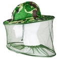 thumbnail image 2 of Chapeau Extérieur Camouflage Moustiquaire Insecte Abeille Punaise Filet Couverture Tête Visage Protecteur Casquette, 2 of 7