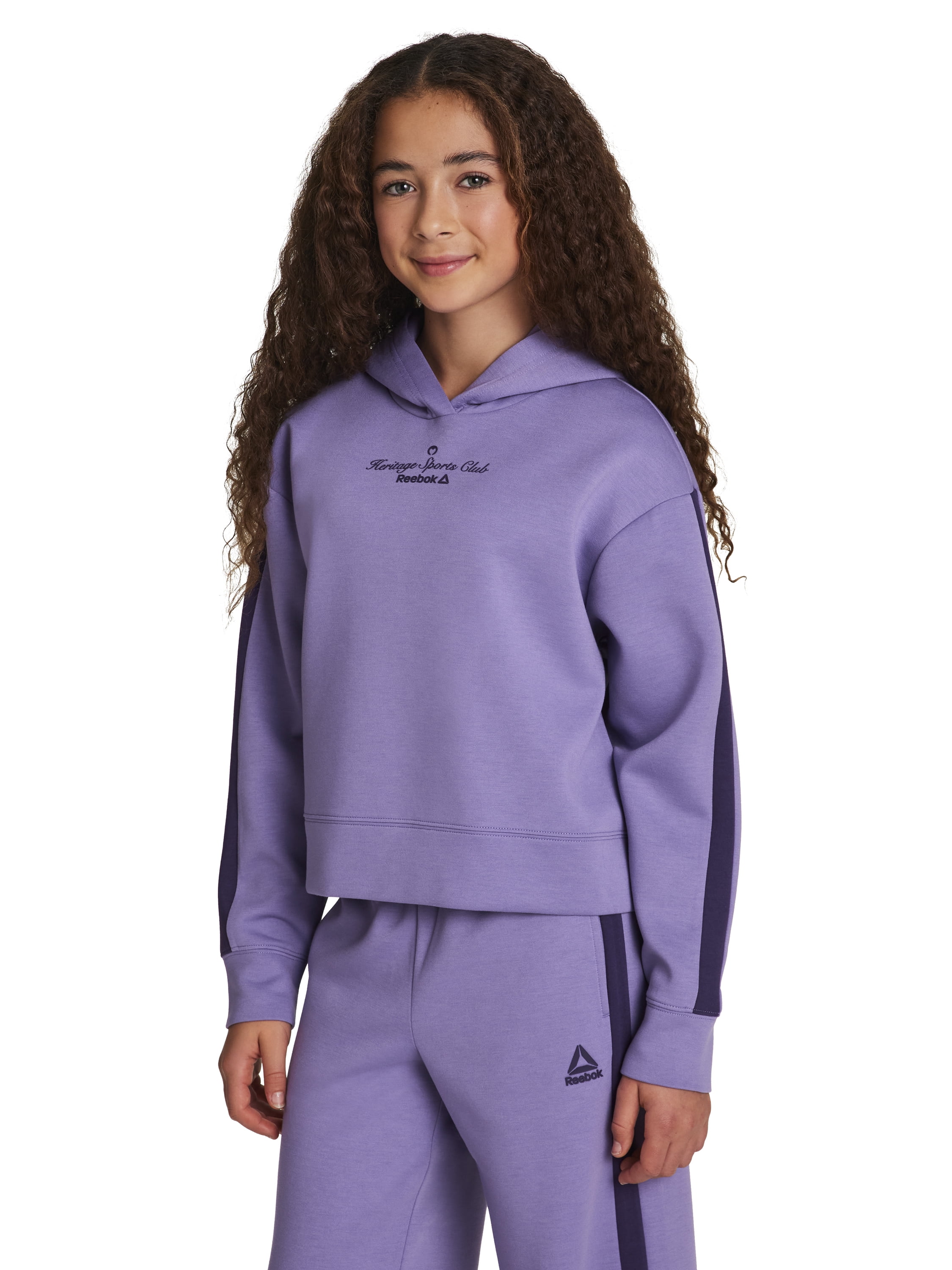 Reebok Girl's Effortless Pullover Hoodie, Sizes 4-18