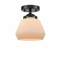 thumbnail image 1 of Innovations 284-1C-OB-G171-LED Fulton 1 Light Semi-Flush Mount part of the Nouveau Collection, Oil Rubbed Bronze, 1 of 1