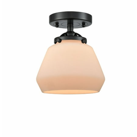 

Innovations 284-1C-OB-G171-LED Fulton 1 Light Semi-Flush Mount part of the Nouveau Collection Oil Rubbed Bronze