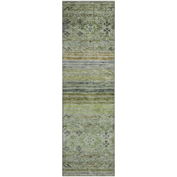 Dalyn Rugs Premium Machine Washable Mayfield AMF1219 Aloe 2'3" x 7'6" Runner Rug