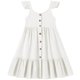 thumbnail image 3 of Vestido de Fiesta de Niña Bebé Color Sólido Plisado Casual con Botón Camisola Y Vestido de Princesa de Manga Larga Niñas de Moda Princesa Vestir, 3 of 6