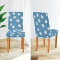 thumbnail image 3 of Yayeee 2 Pack Dining Chair Covers Stretch Parson Chairs Slipcovers Seat Protector, Baseballs Pattern, 3 of 6