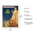 thumbnail image 2 of 35 Happy Cruises - Canadian Pacific - Vintage Ocean Liner Travel Poster by Fred W. Purvis c.1935 - Master Art Print (Unframed) 9in x 12in, 2 of 4