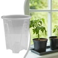thumbnail image 5 of Plant Pots Clear Plastic Orchid Pots With Holes Transparent Flower Pot Succulents Plant 16Cm, 5 of 9