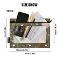 thumbnail image 3 of 2 Pack Flip Folders with Clear PVC Window Binder Pouches 3-Ring Binder Organizer for Office & Home Chickens with Wildflowers and Grasses, 3 of 6