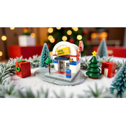 Brick Loot Mini City Collection Post Office Interlocking Brick Set Compatible with Major Brands