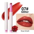 thumbnail image 5 of Push Up Lipstick with Pearl Shimmer, Rose Scented Mirror Shine Gloss, Hydrating Sparkle Tinted Balm for Glass Lips, Twist Tube for Daily Wear, 5 of 6