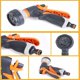 thumbnail image 4 of Pistolas de agua de jardín, duchas de jardín, aspersores de jardín, la pistola rociadora de jardín de 8 funciones es adecuada para riego de césped, lavado de coches, limpieza de carreteras Feliz Sencillez, 4 of 5