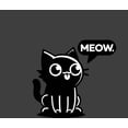 thumbnail image 4 of Black Chibi Cat Youth Charcoal Crew Neck Short Sleeve Tee-XXL, 4 of 4