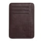 thumbnail image 2 of Bolsa Retro Mujeres JShteea PU Litchee Patrón color puro mini monedero marrón oscuro, 2 of 9