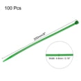 thumbnail image 2 of Uxcell 100PCS Cable Zip Ties 8 Inch, Self-Locking Nylon Wire Ties Heavy Duty with 50 LBS Tensile Strength Green, 2 of 6