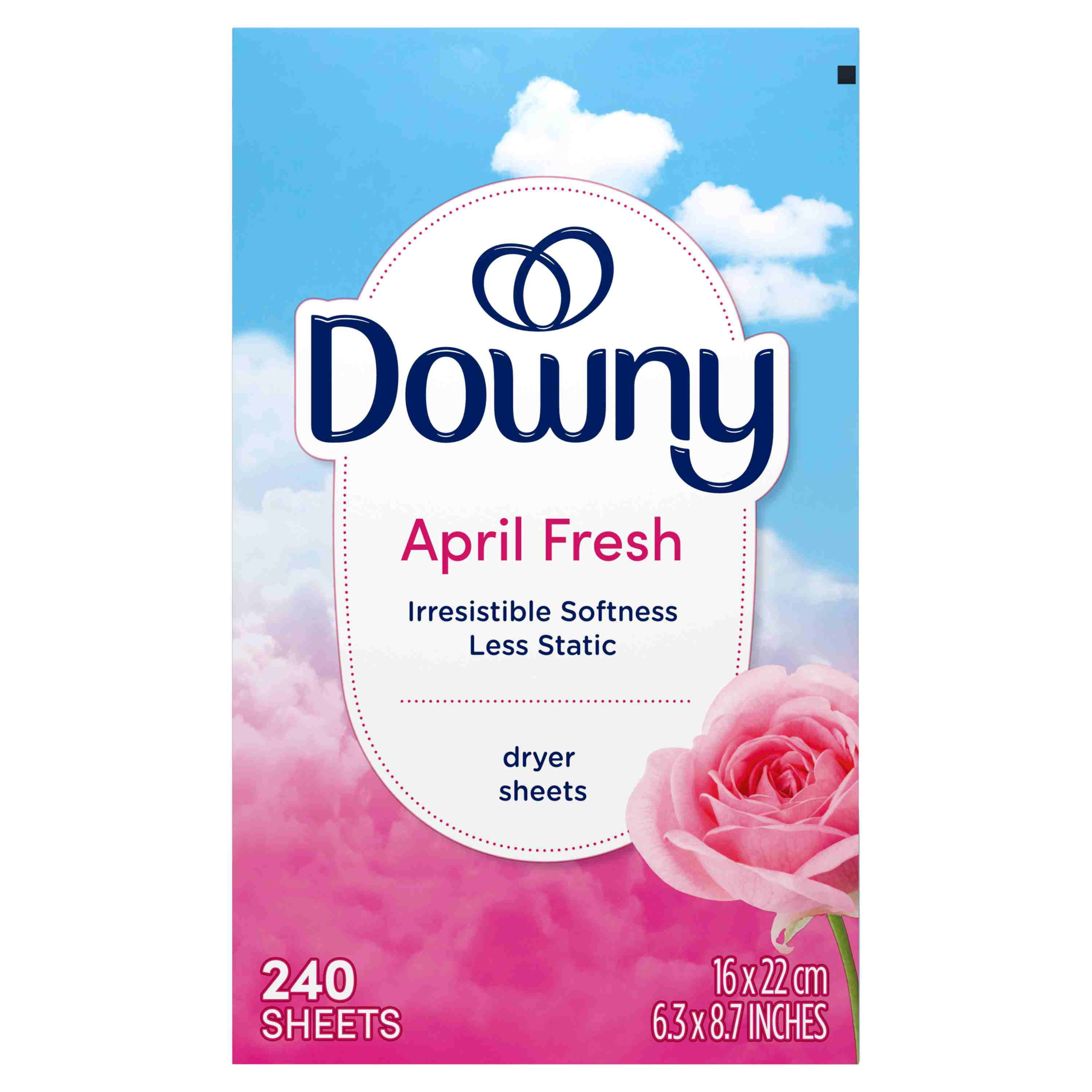Downy Fabric Softener Dryer Sheets - April Fresh - 240 ct- Pack of 2