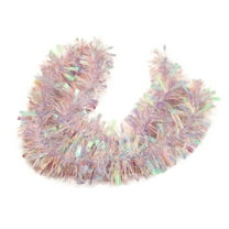 geerera 6FT Christmas Tinsel Garland, Metallic Twist Glitter Garland, Xmas Tree Hanging Wreath Decor, for Staircase Railing, Banister Display, Indoor Outdoor Ornament