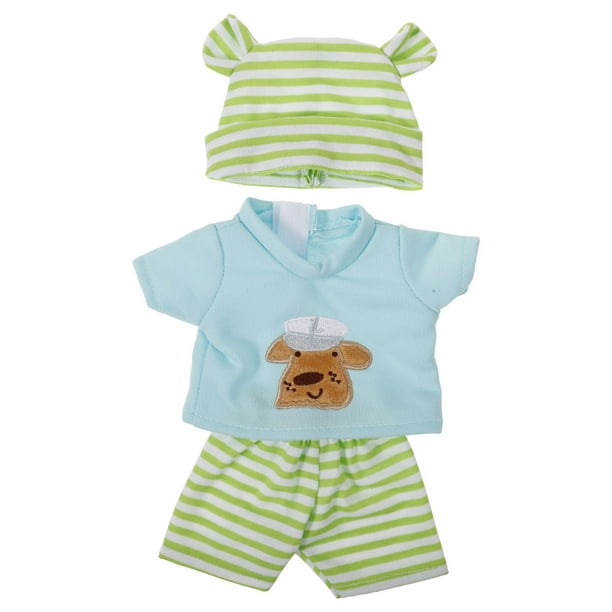 BRIGHTFUFU Conjunto de ropa para muñeca bebé de 10 pulgadas, accesorios para muñeca renacida, conjuntos de ropa para muñeca renacida, vestido para niña recién nacida y niño.
