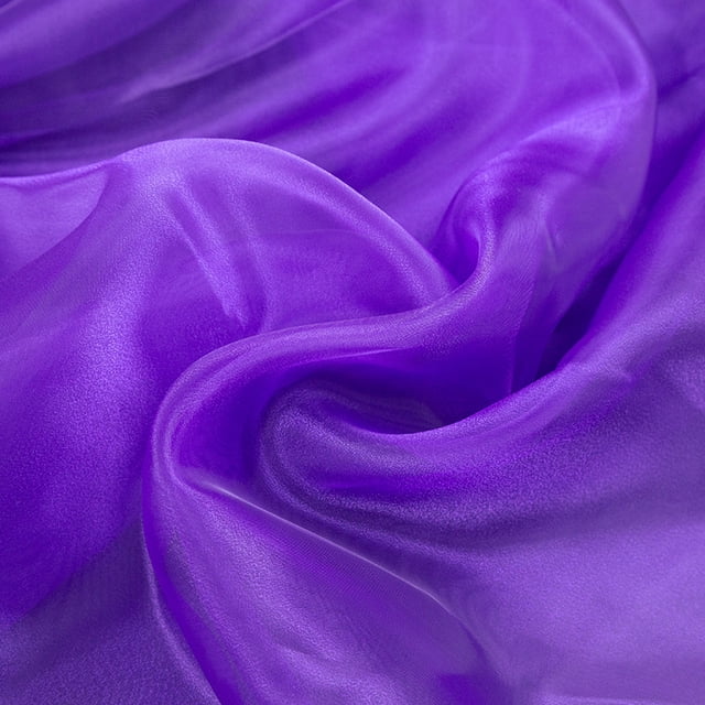 XmhyTop-A Tela de tul de 100 x 145 cm, 1 pieza, para decoración y manualidades, organza transparente, ideal para proyectos de bricolaje y decoración de eventos temáticos, color morado oscuro.