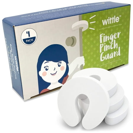 Wittle Finger Pinch Guard 4pk Foam Door Stopper To Baby Proof