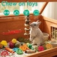 thumbnail image 3 of Lzvxtym 28 Pcs Rabbit Chew Toys for Teeth Grinding,Pet Bunny Tooth Chew Toys,Organic Natural Wood Grass Ideal for Bunny Chinchilla Guinea Pigs, 3 of 7