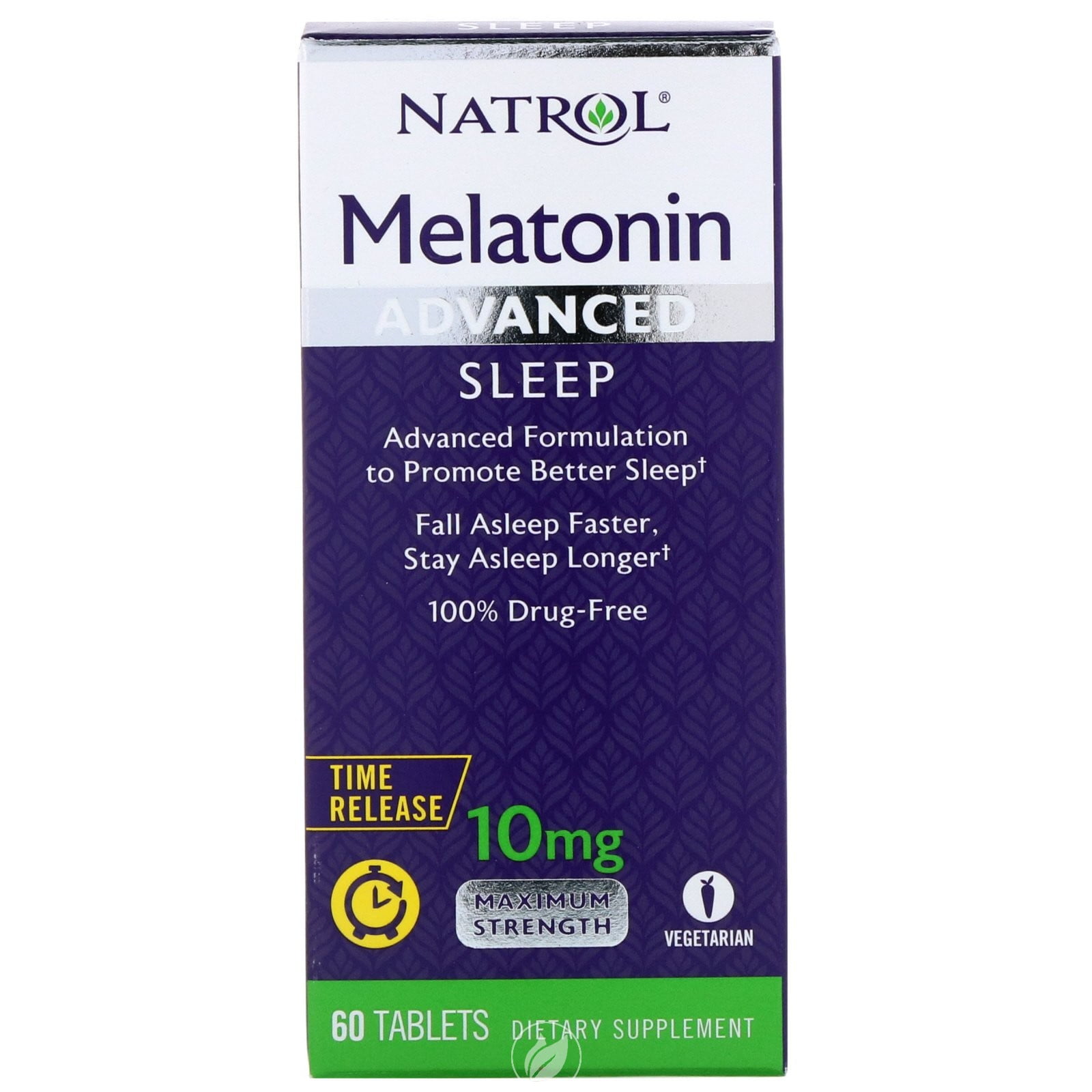 (3 Pack) Natrol Advanced Sleep Melatonin 10MG 60 Tablet