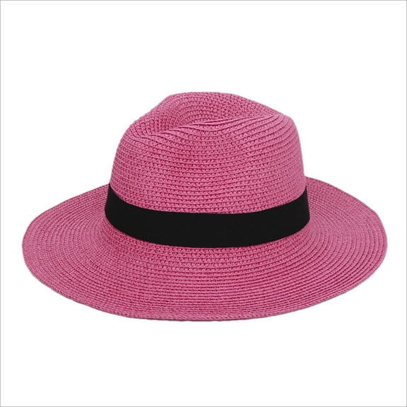 Alkepwun Sun Hats for Men Wide Brim Straw Summer Beach Sun Panama Hat Unisex Lightweight Breathable Travel Foldable Bucket Cap