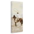 thumbnail image 2 of Stupell Industries Rustic Lodge Wrangling Cowboy Lasso Canvas Art, 20 x 48, by Marcus Prime, 2 of 8