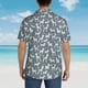 thumbnail image 4 of Balery Poodle Dog Camisas hawaianas de manga corta para hombre, camisas playeras de corte holgado, camisas de vacaciones con botones,X-Large, 4 of 7