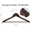 thumbnail image 4 of StorageWorks 20 Pack Cintre en Bois de Noyer l (Tout Neuf), 4 of 6