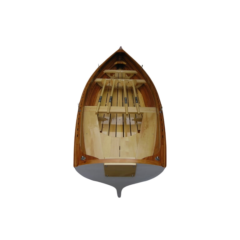 BOAT ROWROW サンプルディスク Old Modern Handicrafts Wooden Whitehall Row Boat with composite