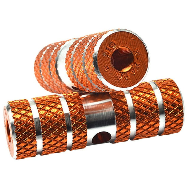 Clavijas de pie de bicicleta Cola 2 uds Pedal de aluminio naranja