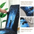 thumbnail image 5 of Yayeee 4 Pack Dining Chair Covers Stretch Parson Chairs Slipcovers Seat Protector, Blue Butterfly, 5 of 6