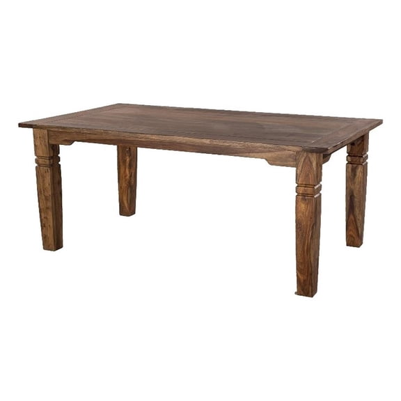 Porter Designs Taos Solid Sheesham Wood 72" Rectangular Dining Table - Brown