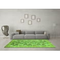thumbnail image 3 of Ahgly Company Indoor Rectangle Abstract Green Modern Area Rugs, 8' x 10', 3 of 4