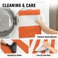 thumbnail image 4 of iOhouze Outdoor Rugs Orange and White Striped Area Rug 4x6 ft Washable Indoor Outdoor Cotton Floor Carpet Rug Fall Rugs, 4 of 8