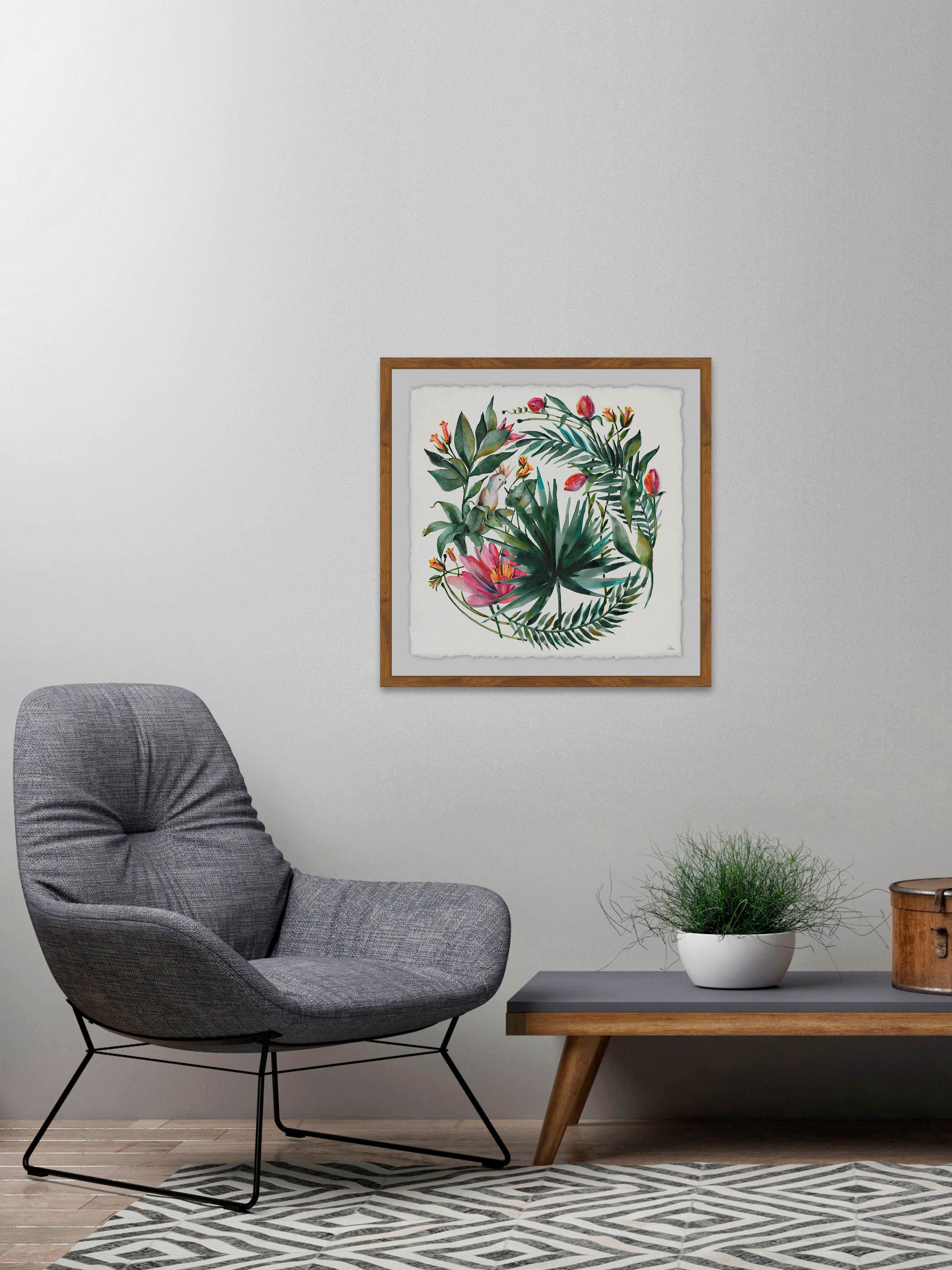 Fanciful Foliage Framed Painting Print