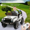 thumbnail image 4 of CazToi Dual Powerful 35W Motors 12V Kids Ride on Truck Car with Remote Control & Spring Suspension, 4 of 6
