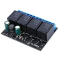 thumbnail image 1 of Relay Module Relay Module Switch SL35B04 12V 4 Channel Relay Module Bistable Self Locking Relay Module Low Level Control Switch ANGGREK 4 Channel Relay Module, 1 of 8