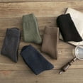 thumbnail image 4 of Dsseng 4pcs Men‘s Thick Warm Crew Socks - Solid Color  Cozy Polyester Blend for Fall & Winter, 4 of 7