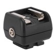 thumbnail image 1 of Adaptateur de griffe flash avec port PC pour Nikon pour Pentax Accessoire de photographie Convient pour appareil photo Flash Microphone Studio Light, 1 of 4