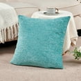 thumbnail image 2 of Home Soft Things Tanga Jacquard Chenille 2 Piece Throw Pillow Cover Set - Turquoise - 20" x 20", 2 of 7