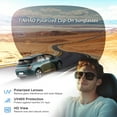 thumbnail image 6 of TINHAO Polarized Clip On Night Driving Glasses Yellow Lens Wear Over Prescription Glasses UV400 Protection Anti Glare, 6 of 7