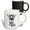 Multicolor, variant on 3drose, Save the Bees with a Bee. Bold Black Lettering on White Background., 11oz Two-tone Black Mug