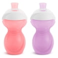 thumbnail image 4 of (3 pack) Munchkin Click Lock Bite Proof Sippy Cup, 9 oz, Pink/Purple, Unisex, 2 Pack, 4 of 9